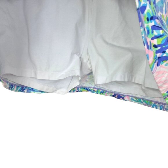Lilly Pulitzer Skirt, Lined Skort, Colourful Print, Cotton, Pull On, Vacation, L - Picture 8 of 9